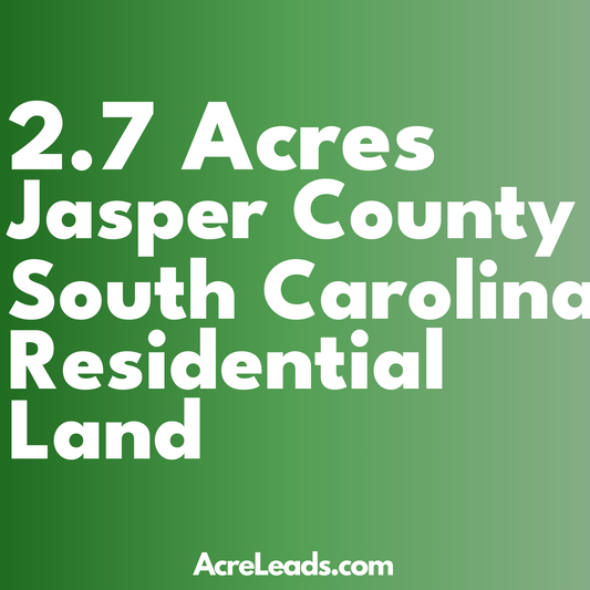 2.7 Acres of Residential Land in Jasper County, SC