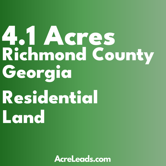 4.1 Acres of Residential Land in Richmond County, GA