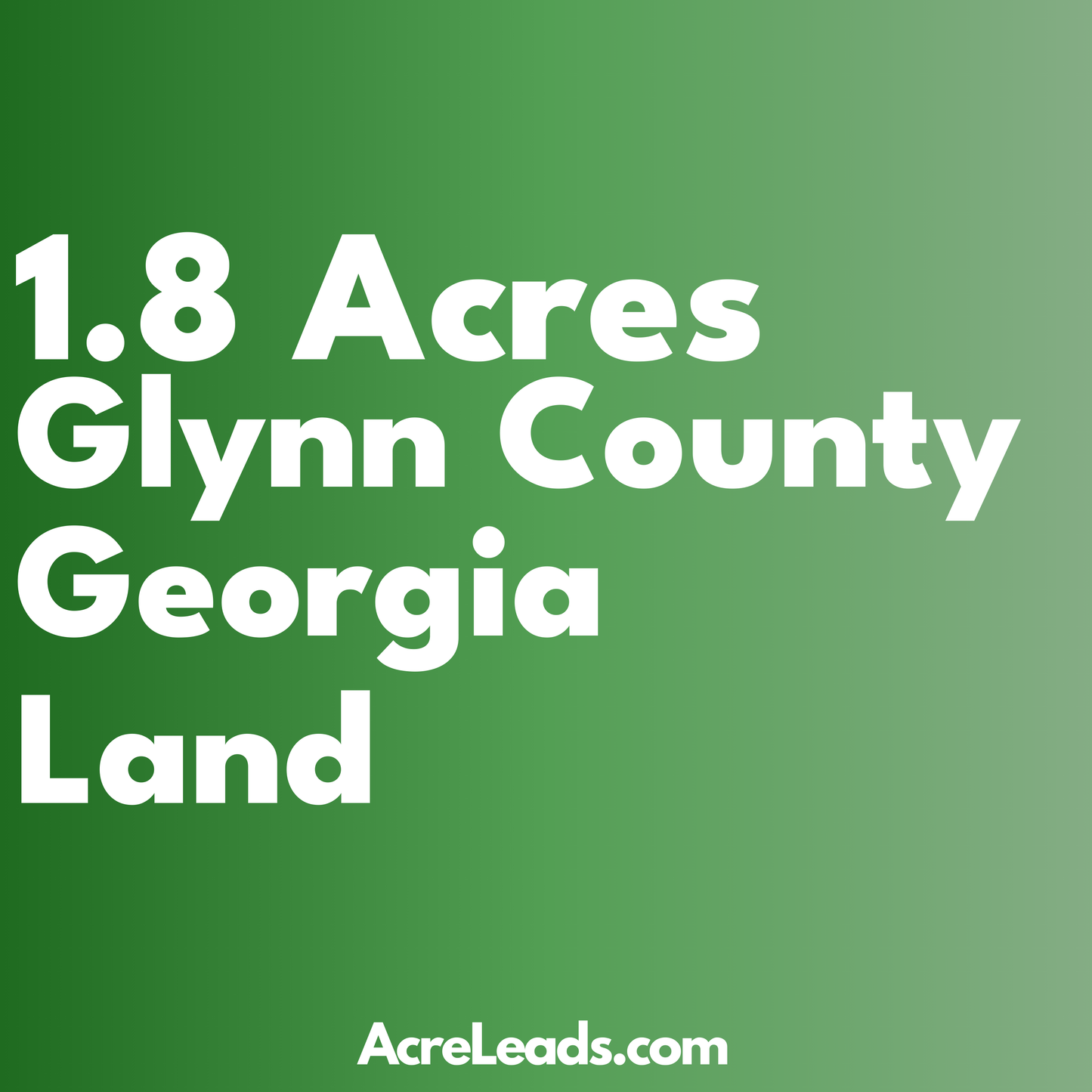 1.8 Acres of Land in Glynn County, GA