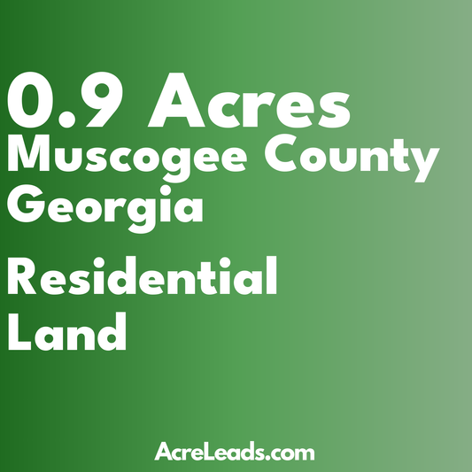 0.9 Acres of Residential Land in Muscogee County, GA