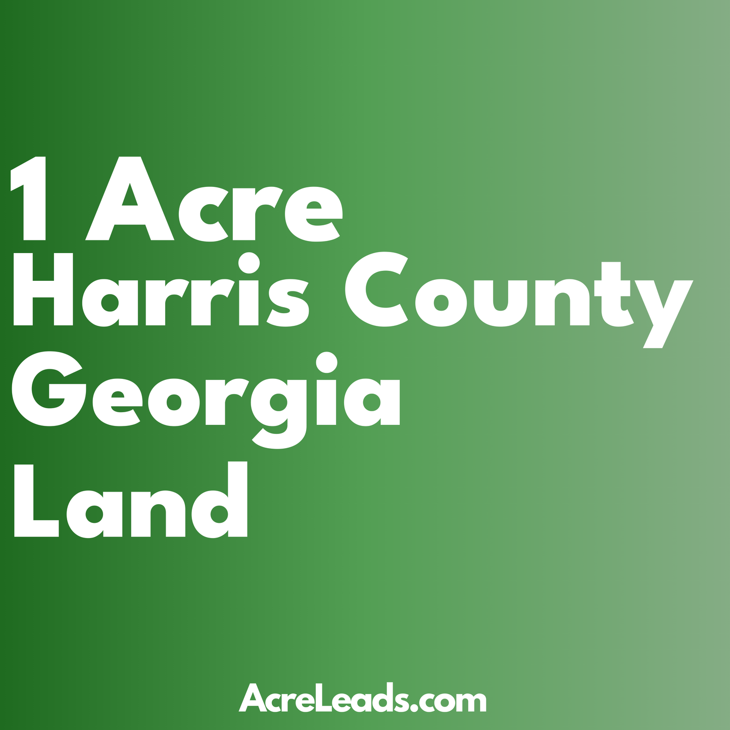 1 Acre of Land in Harris County, GA