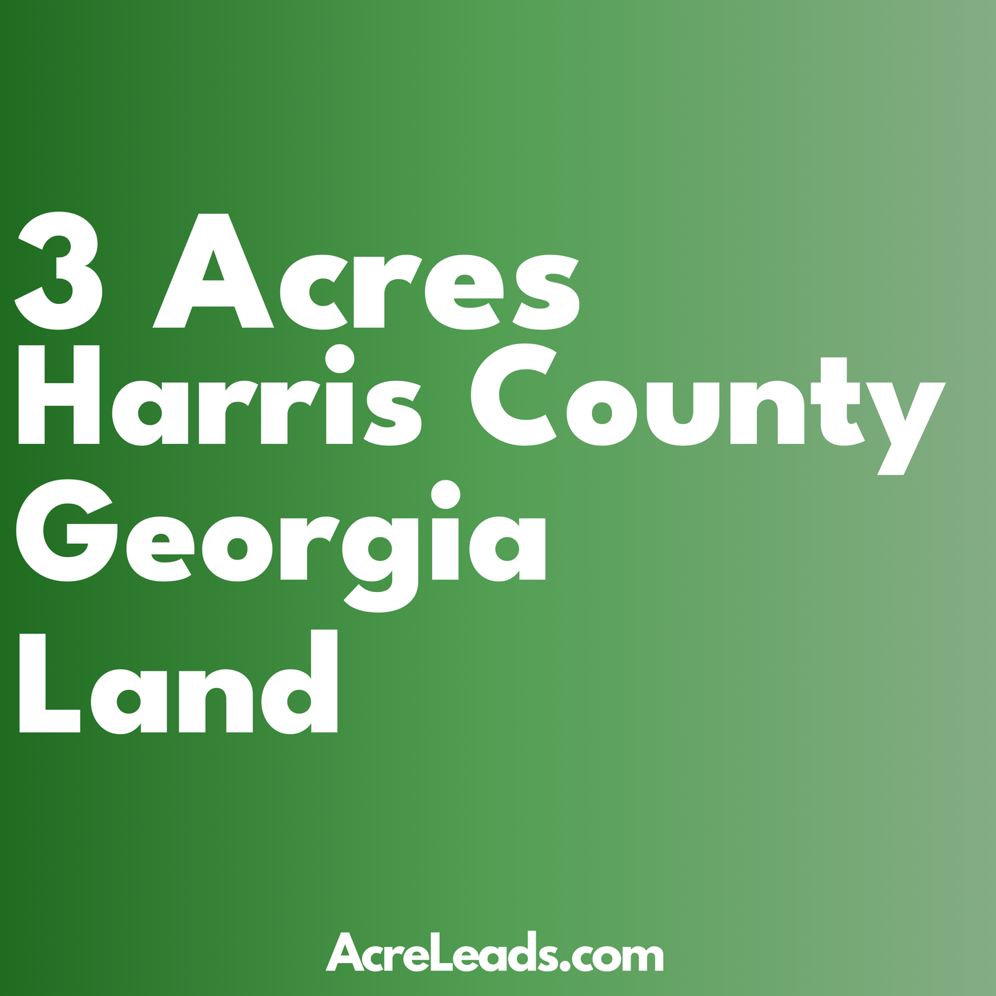 3 Acres of Land in harris County, GA