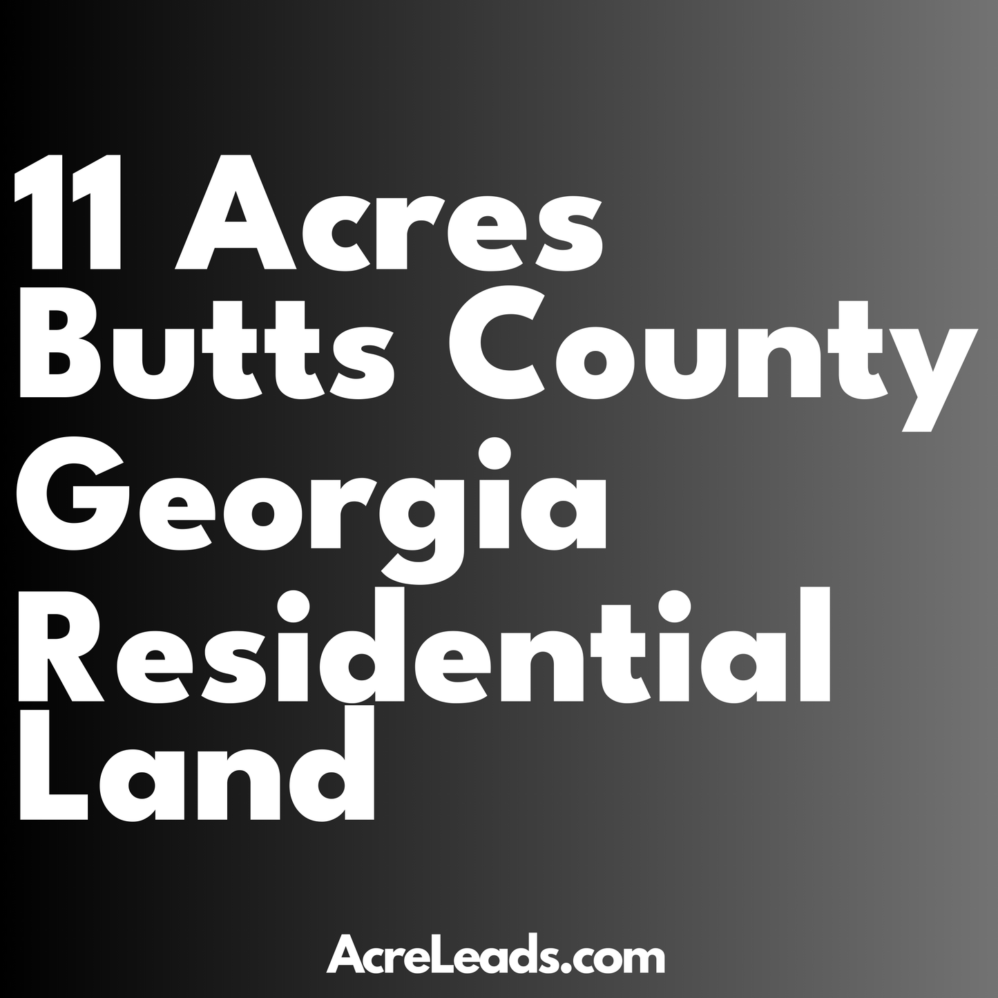 11 Acres of Residential Land in Butts County, GA