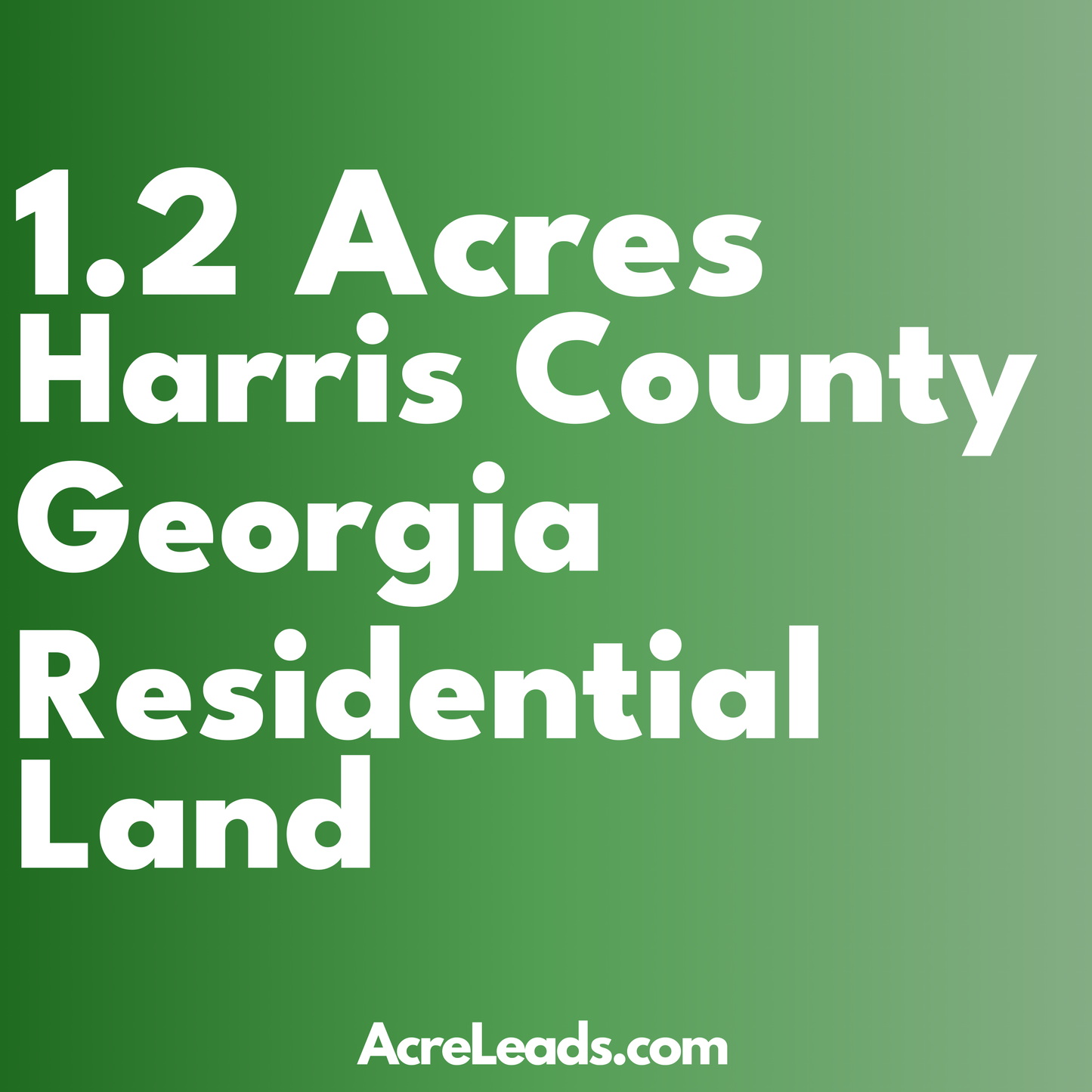 1.2 Acres of Residential Land in Harris County, GA