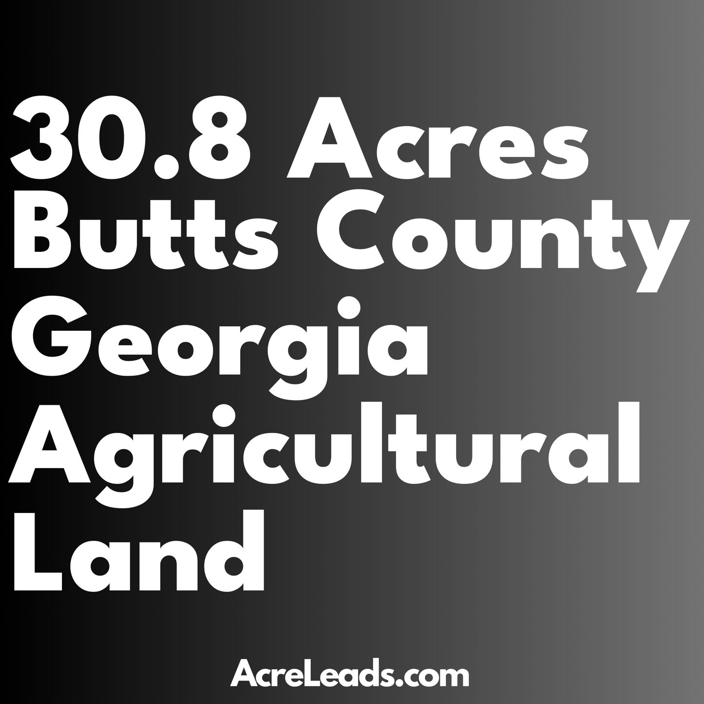 30.8 Acres of Agricultural Land in Butts County, GA