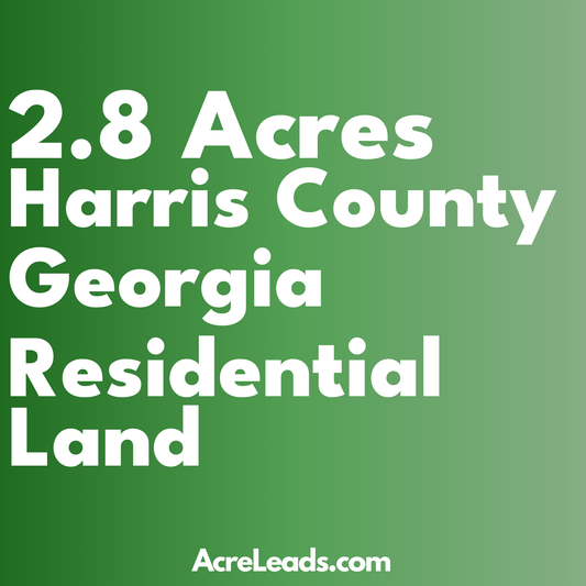 2.8 Acres of Residential Land in Harris County, GA