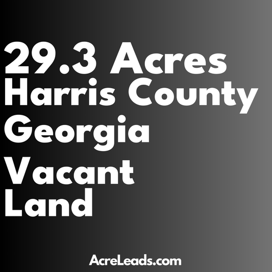 29.3 Acres of Vacant Land in Harris County, GA