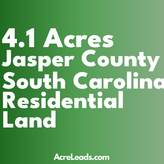 4.1 Acres of Residential Land in Jasper County, SC