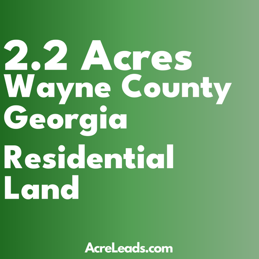 2.2 Acres of Residential Land in Wayne County, GA