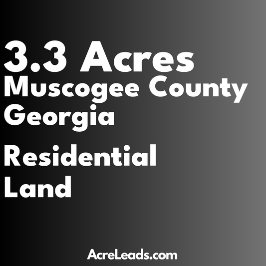 3.3 Acres of Residential Land in Muscogee County, GA