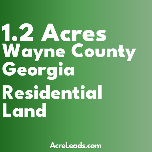 1.2 Acres of Residential Land in Wayne County, GA