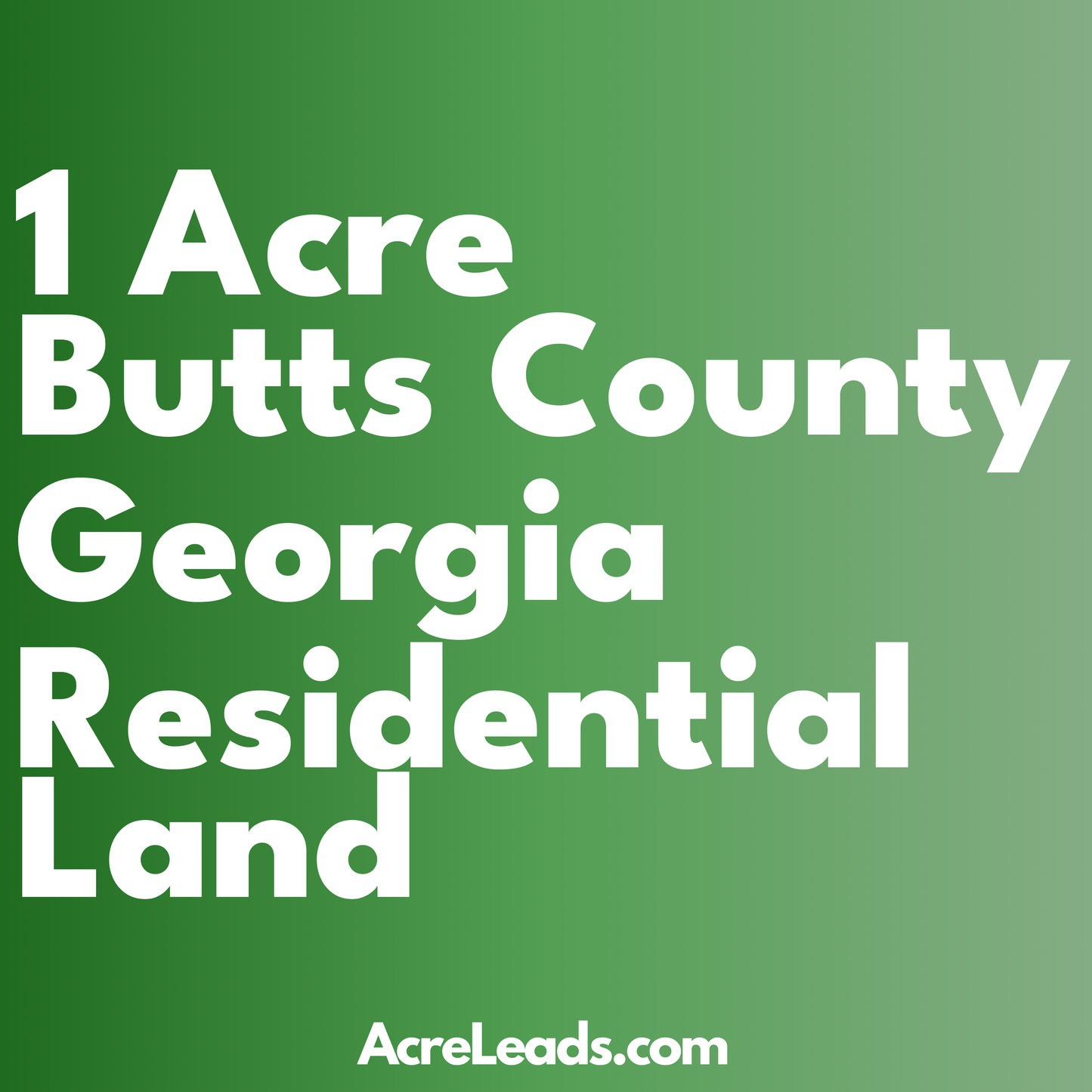 1 Acre of Residential Land in Butts County, GA