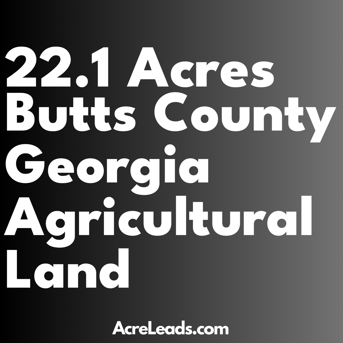 22.1 Acres of Agricultural Land in Butts County, GA