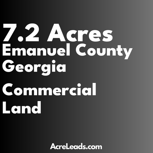 7.2 Acres of Commercial Land in Emanuel County, GA