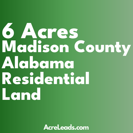 6 Acres of Residential Land in Madison County, AL