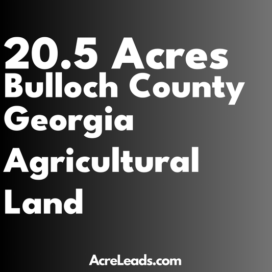 20.5 Acres of Agricultural Land in Bulloch County, GA