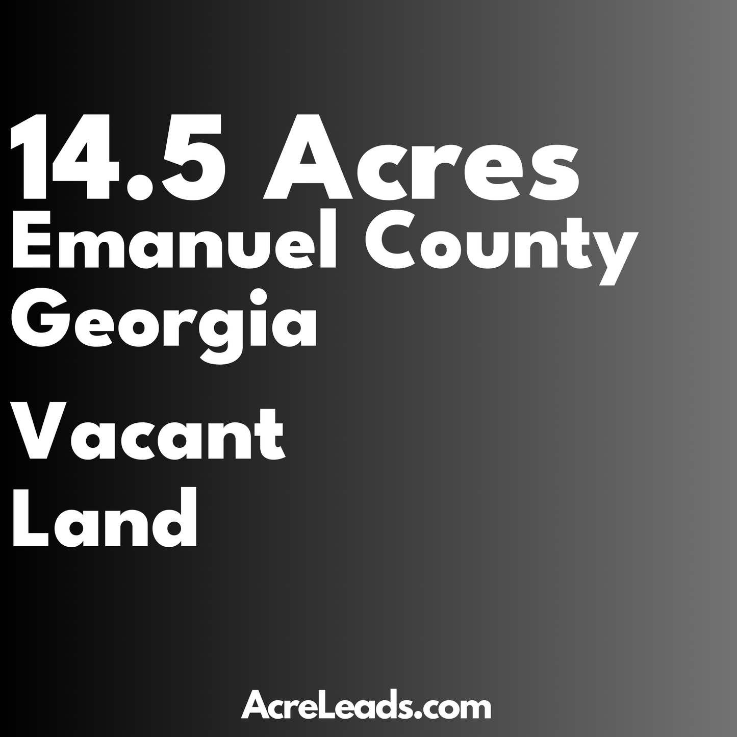 14.5 Acres of Vacant Land in Emanuel County, GA