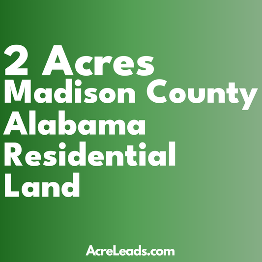 2 Acres of Residential Land in Madison County, AL