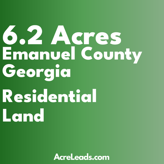 6.2 Acres of Residential Land in Emanuel County, GA