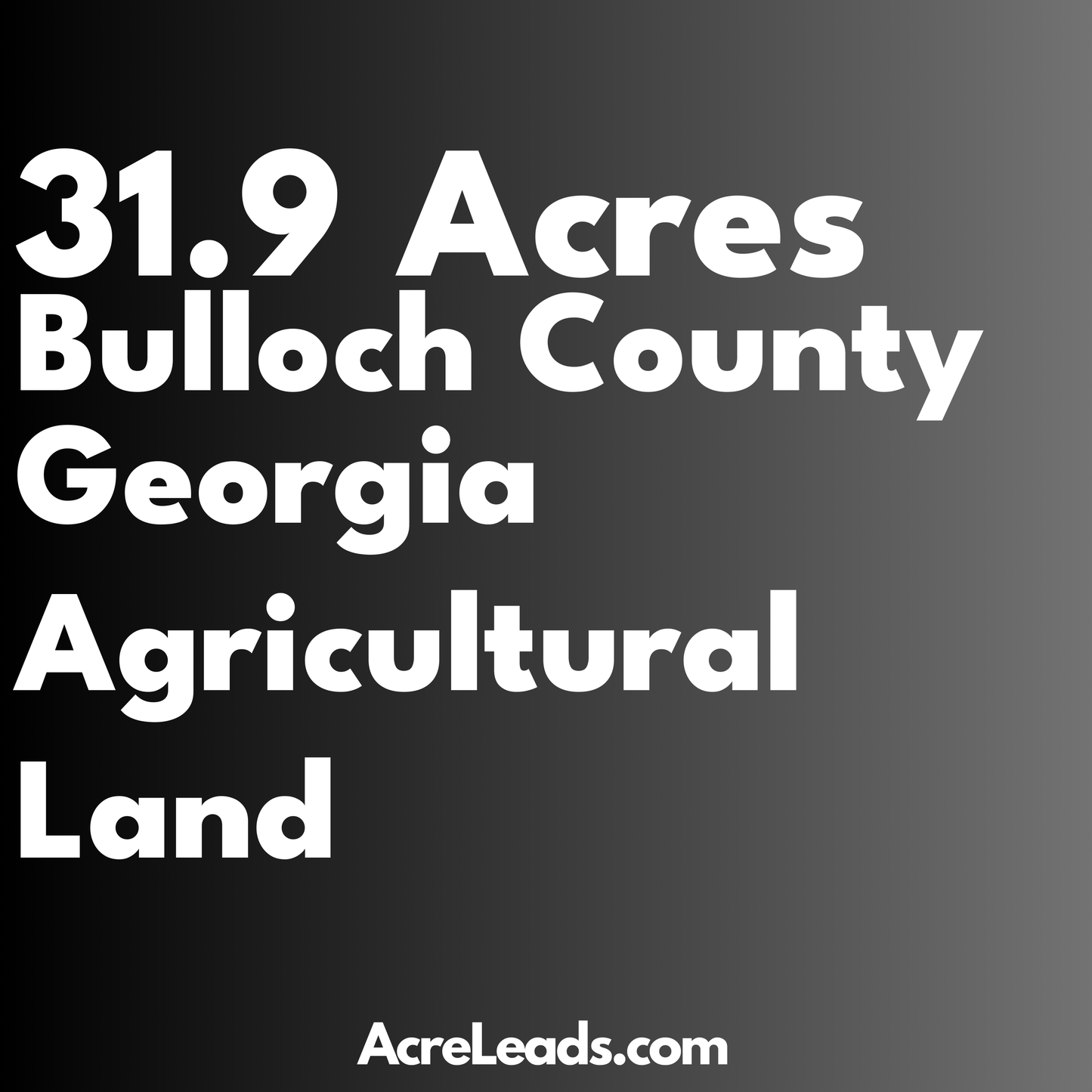 31.9 Acres of Agricultural Land in Bulloch County, GA