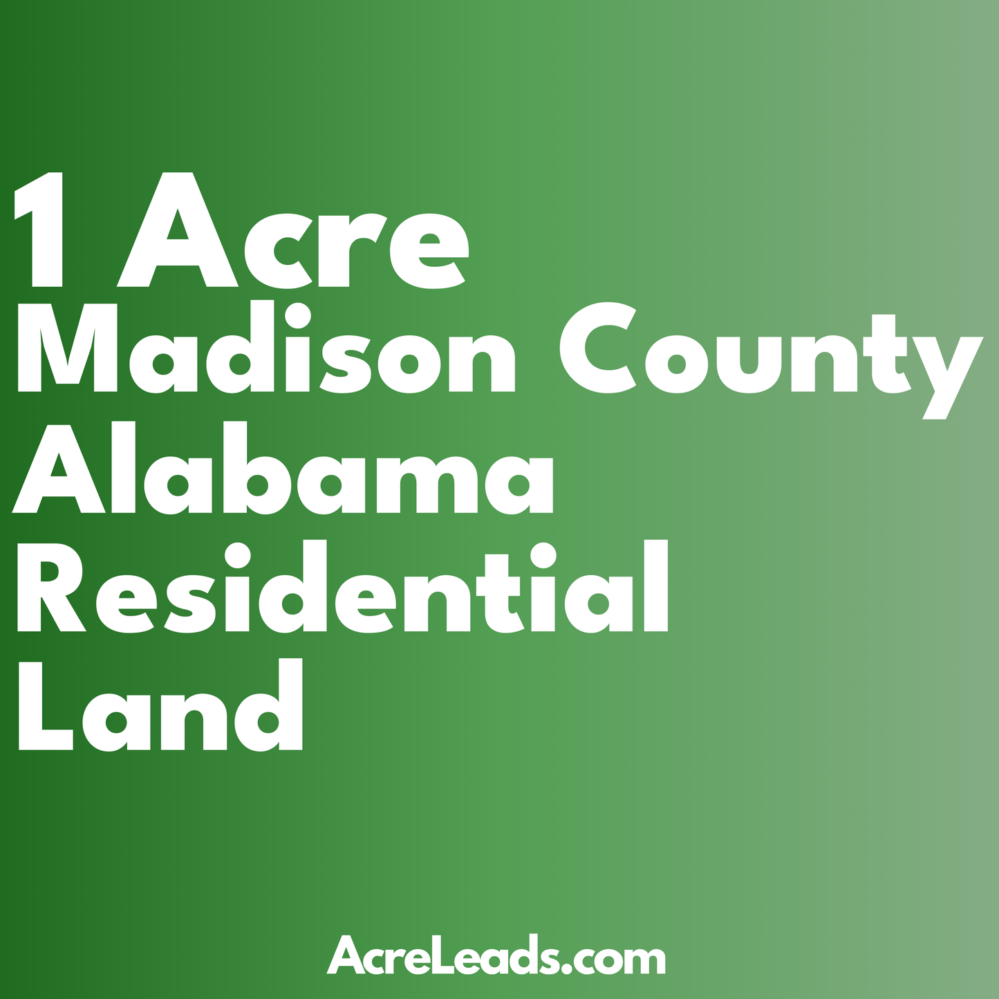 1 Acre of Residential Land in Madison County, AL