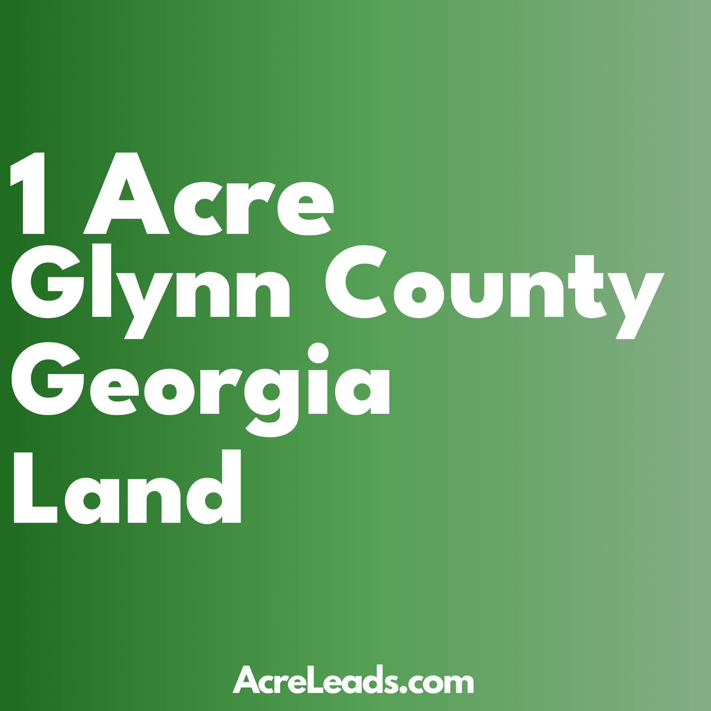 1 Acre of Land in Glynn County, GA