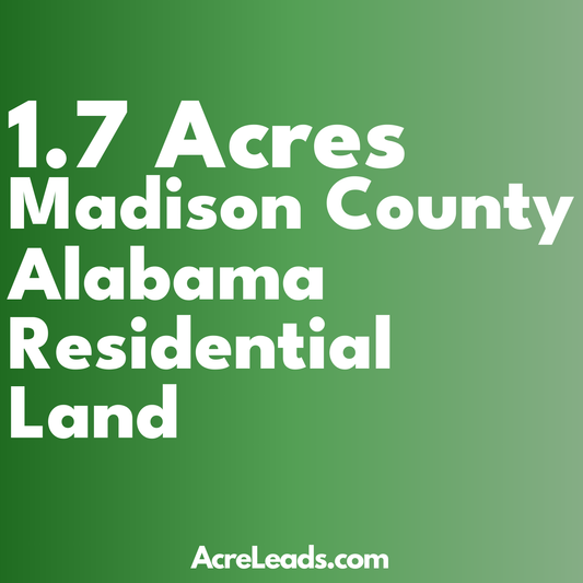 1.7 Acres of Residential Land in Madison County, AL