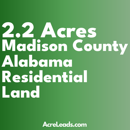 2.2 Acres of Residential Land in Madison County, AL