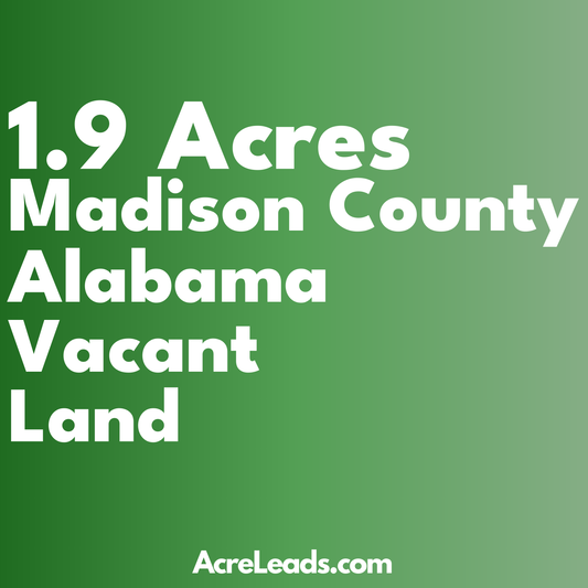 1.9 Acres of Vacant Land in Madison County, AL