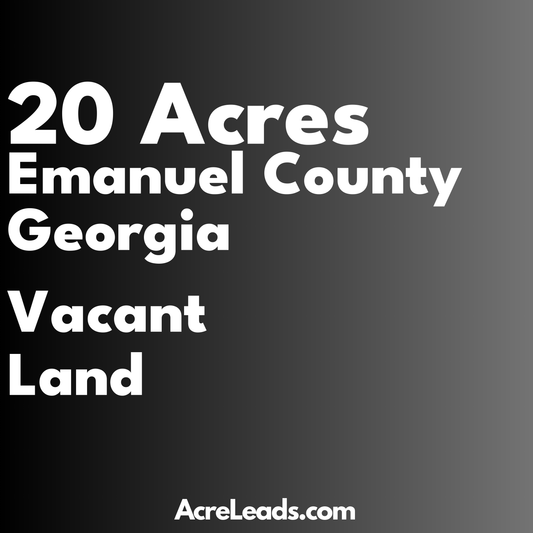 20 Acres of Vacant Land in Emanuel County, GA