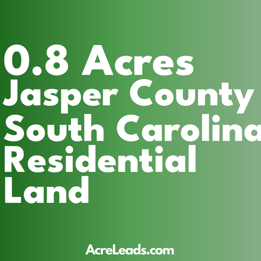 0.8 Acres of Residential Land in Jasper County, SC