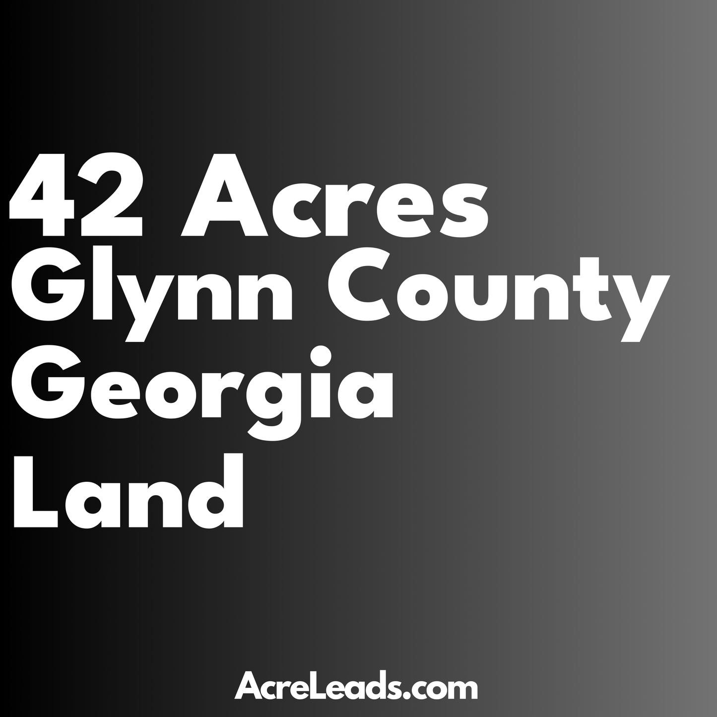 42 Acres of Land in Glynn County, GA