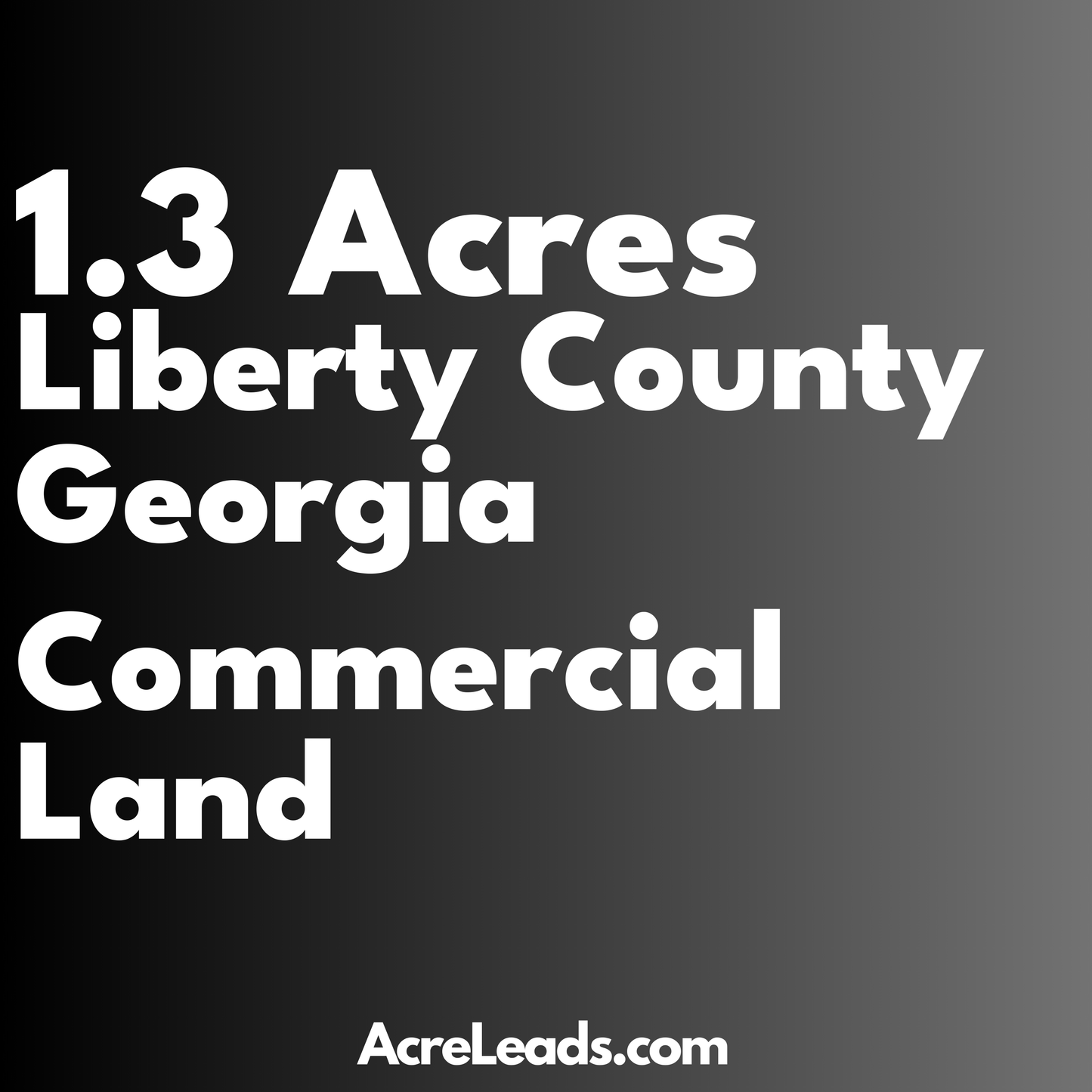 1.3 Acres of Commercial Land in Liberty County, GA