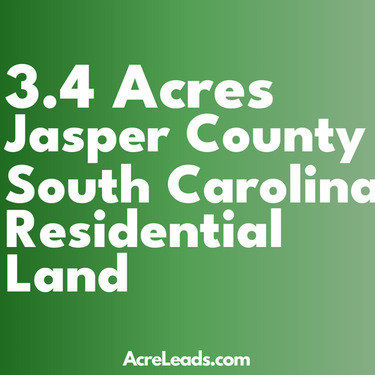 3.4 Acres of Residential Land in Jasper County, SC