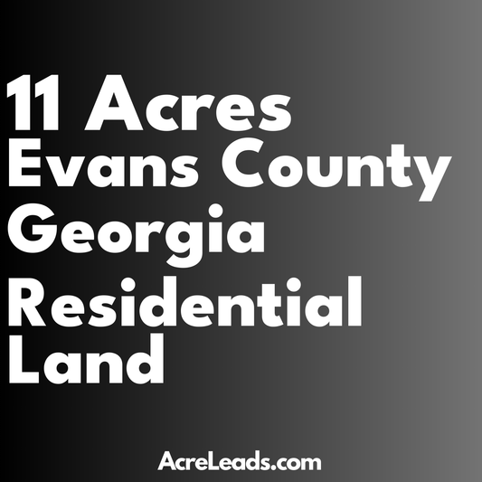 11 Acres of Residential Land in Evans County, GA