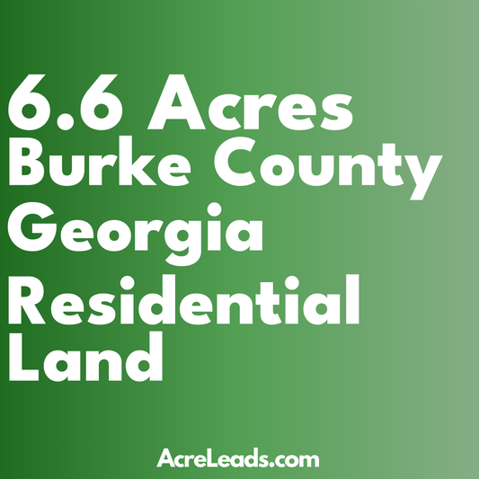 6.6 Acres of Residential Land in Burke County, GA